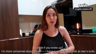 Мачеха не смогла устоять перед моим членом и взяла его в рот