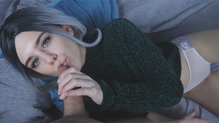 Мужик кончает как только входит в меня