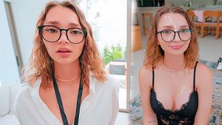 Молодая девушка работает и готова на все